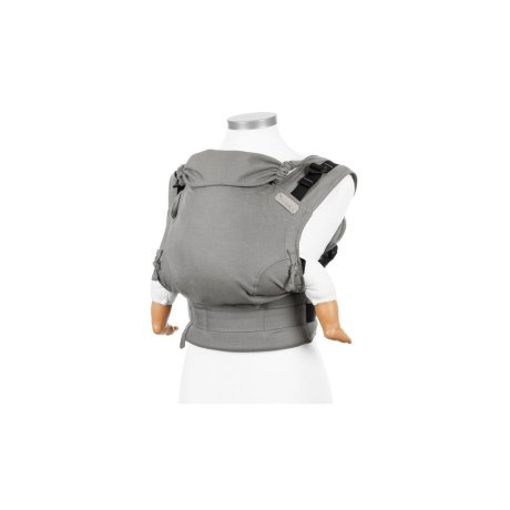 Fidella Fusion babycarrier with buckles - Chevron - Light Gray