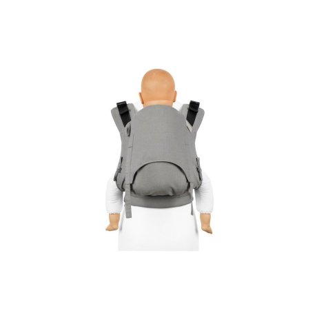 Fidella Fusion babycarrier with buckles - Chevron - Light Gray