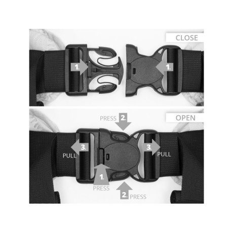 Fidella Fusion ergonomické nosítko s přezkami - Chevron - Light Gray