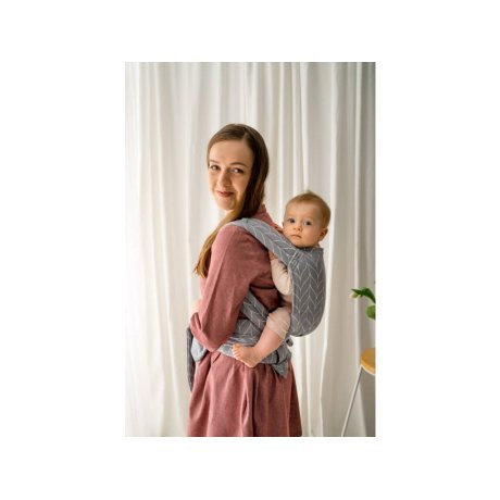 Kavka ergonomické nosítko - Handy - serenity - braid - půjčovna