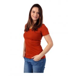 Jozanek Breastfeeding T-shirt Catherine short sleeved - cinnamon