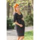 La Tulia Maternity Dress for breastfeeding Café Noir