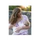 La Tulia Maternity Dress for breastfeeding Bordeaux Aquarelle