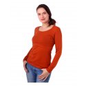 Jozanek Breastfeeding T-shirt Catherine long sleeved - cinnamon