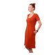 Jozanek Breastfeeding Dress Tea - short sleeves - cinnamon