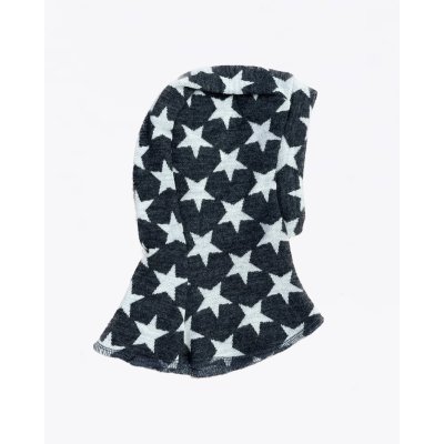 Duomamas Winter Hood - Merino - dark grey mountains