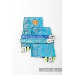 LennyLamb Drool Pads and Reach Straps Set Tangled - Blue Reed