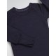 DuoMamas childern bodysuit - long sleeves - merino blue