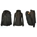 Shara Nosící Softshelová bunda - zimní - přední/zadní nošení - černá