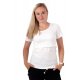Jozanek Breastfeeding T-shirt Catherine short sleeved - white
