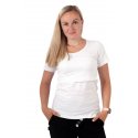 Jozanek Breastfeeding T-shirt Catherine short sleeved - white