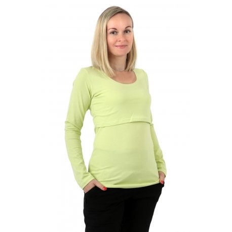 Jozanek Breastfeeding T-shirt Catherine long sleeved - light green