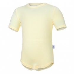 Little Angel Bodysuit thin short sleeved Outlast® - light yellow