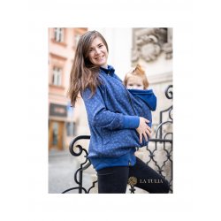 La Tulia babywearing sweatshirt 2v1 - Blue dots