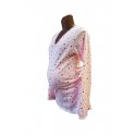 Angel Wings Wrap Sweater powder rose dotted