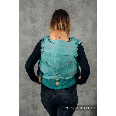 LennyLamb LennyHybrid Half Buckle Carrier - Little Herringbone Entwine