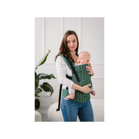 Kavka ergonomical babycarrier - Multi Age Plus - Magnetic Fern Braid Linen
