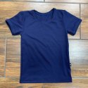 DuoMamas Dětské triko krátký rukáv - královská modrá