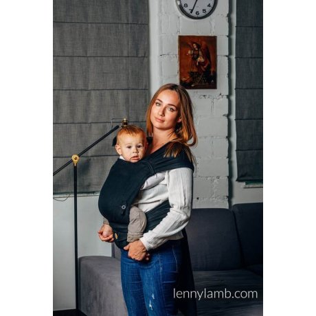 LennyLamb LennyHybrid rostoucí ergonomické nosítko Little Herringbone Black - půjčovna