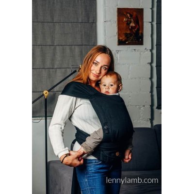 LennyLamb LennyHybrid rostoucí ergonomické nosítko Little Herringbone Black - půjčovna