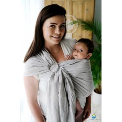 Little Frog ring sling Pure Linen Fossil