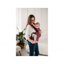 Kavka ergonomical babycarrier - Multi Age Plus - Magnetic Cranberries Braid Cotton
