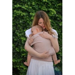 Vatanai ergonomical babycarrier linen - light rose - for rent