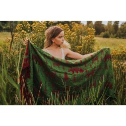 Wild Slings Ring Sling - Freres de sang- le thym bourgignon (with fringes)
