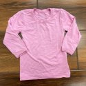 DuoMamas Dětské triko dlouhý rukáv - světlá růžová