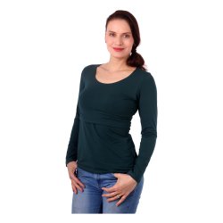 Jozanek Breastfeeding T-shirt Catherine long sleeved - dark green