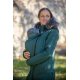 Angel Wings Softshell Coat with fur - emerald