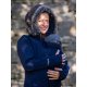 Angel Wings Softshell Coat with fur - navy