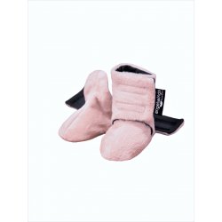 Angel Wings Fleece Shoes - pink/black
