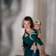Andala ergonomical babycarrier Toddler Hortenzie Mint