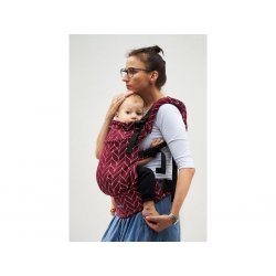 Kavka ergonomical babycarrier - Multi Age - Magnetic Burgundy Braid (with strap protectors)