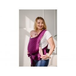 Kavka ergonomical babycarrier - Handy - Aubergine Braid (incl. drool pads)