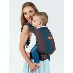 Isara adjustable ergonomic carrier QUICK Full Buckle V2 - Pixelated Spicy Bamboo