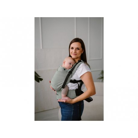 Kavka ergonomical babycarrier - Multi Age - 2024 Fern Herringbone (with strap protectors)