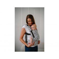 Kavka ergonomical babycarrier - Multi Age - 2024 Grey Dots Print (with strap protectors)