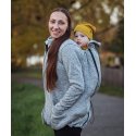 Jožánek babywearing sweater (front and back babywearing) Lisa - grey melange
