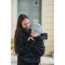 Jožánek babywearing sweater (front babywearing) Elsa - black