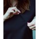 JAKOMAMA T-shirt for breastfeeding with zippers (3/4 sleeve) SWEET BLACK