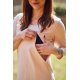 JAKOMAMA T-shirt for breastfeeding with zippers (3/4 sleeve) SWEET NUDE