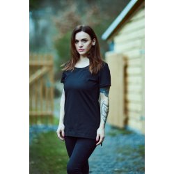 JAKOMAMA T-shirt for breastfeeding with zippers (short sleeve) SWEET BLACK