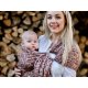 Pure Baby Love Ring sling - Organic Print - Panther Rosé Sand