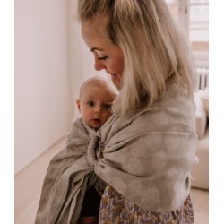 Pure Baby Love Ring sling - Organic Print - 100% Natural Leaves