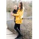 ORICLO Babywearing / pregnancy jacket AnyTime 5in1 - mustard with foxes