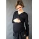 Oriclo Zavinovací kabátek pro těhotné a nosící - černý