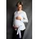 Oriclo Zavinovací kabátek pro těhotné a nosící - šedý