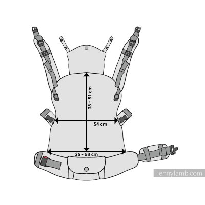 LennyLamb LennyPreschool rostoucí ergonomické nosítko Entwine - půjčovna